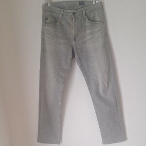AG Adriano Goldschmied The Tellis  Men's Light Gray Slim Jeans Size 31 X 34